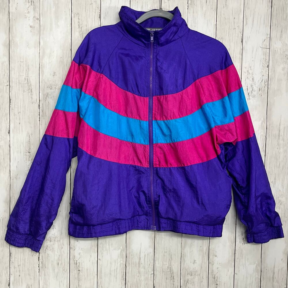 Vintage 90s Longstreet Missy Long Sleeve Full Zip Retro Wind Breaker Jacket